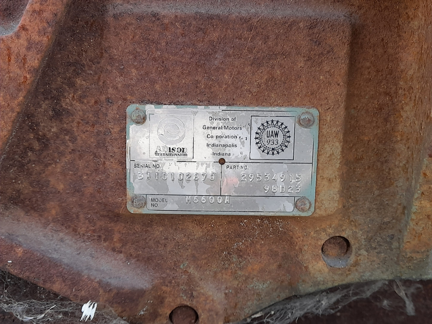ALLISON M6600A
