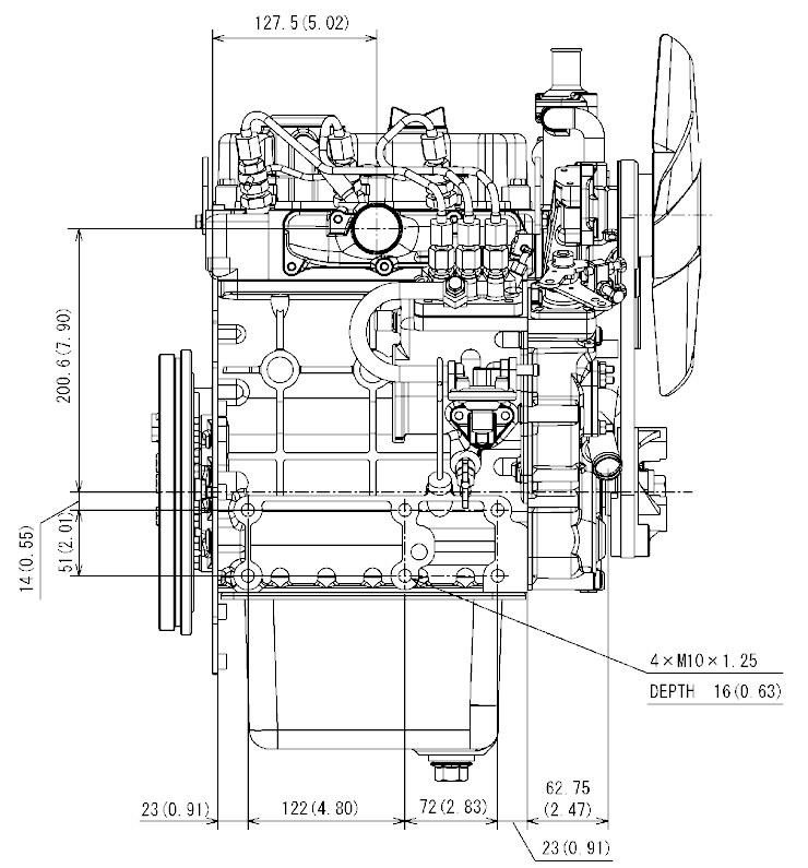 KUBOTA D722