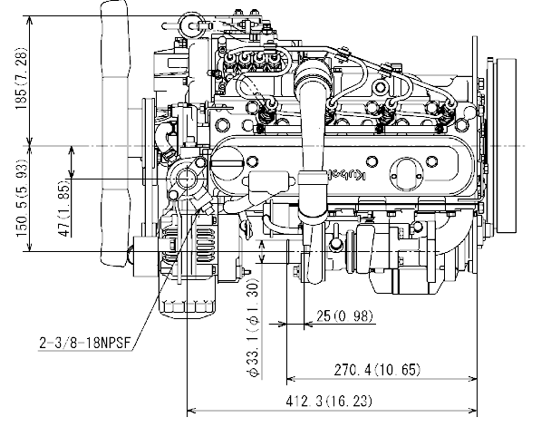 KUBOTA V1505
