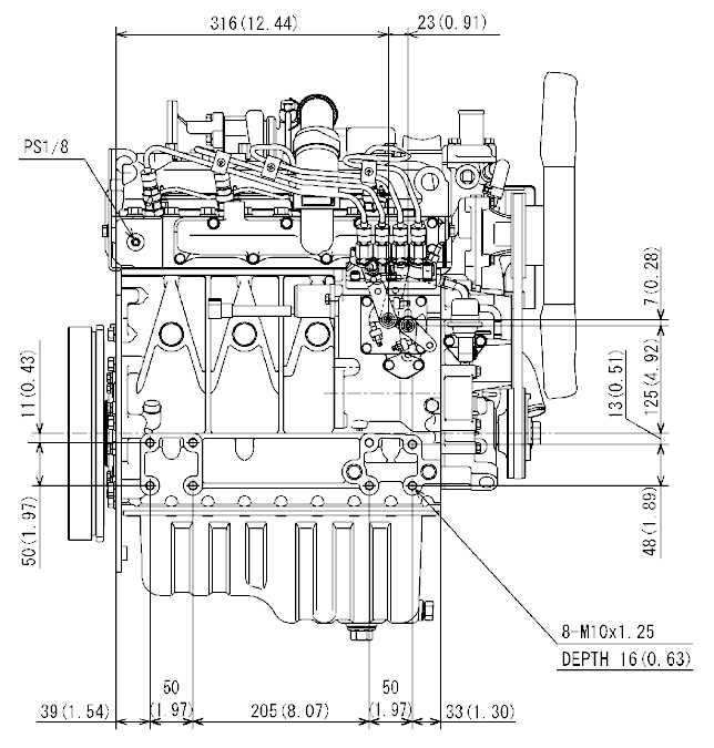KUBOTA V1505
