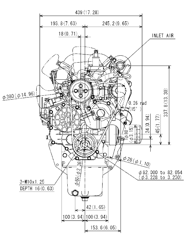 KUBOTA V1505