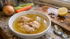 Brodo di gallina limpido e profumato: la ricetta di casa con chiodi di garofano