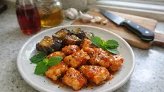 Petto di pollo in agrodolce in padella: glassa leggera con aceto di mele e miele