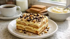 Mattonella della nonna: il dolce da frigorifero con biscotti e crema al limone