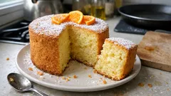 Chiffon cake all’arancia alta e morbidissima: la ricetta che resta umida a lungo