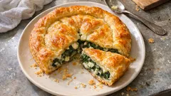 Torta salata alle bietole e stracchino: il salva-cena dorato e cremoso