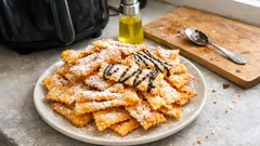 Chiacchiere in friggitrice ad aria: croccanti e friabili con pochissimo olio