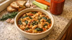 Minestra di pane con fagioli e bietole: la ricetta anti-spreco che diventa cremosa