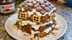 Casetta di pandoro senza cottura: il dolce di Natale che fa scena in pochi passaggi