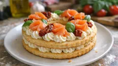 Cream tart salata al formaggio e salmone: la ricetta scenografica per l’aperitivo