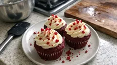 Red velvet cupcake soffici e rossi: la ricetta facile con frosting al mascarpone