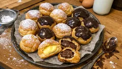 Bignè alla crema e al cioccolato: la ricetta per farli gonfi e asciutti dentro