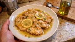 Scaloppine al limone morbide e veloci: il sughetto lucido che si fa in padella