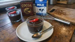 Budino al cioccolato e peperoncino: cremoso, pronto in pochi minuti
