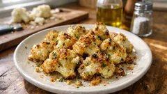 Cavolfiore al forno con pangrattato: croccante fuori, tenero dentro