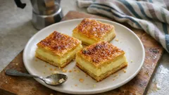 Torta scendiletto con crema pasticcera: due sfoglie croccanti e cuore al limone