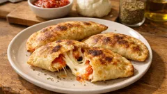 Cassoni in padella pomodoro e mozzarella: dorati fuori e filanti dentro, senza forno