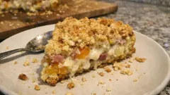 Sbriciolata salata di patate e zucca: croccante fuori, cremosa dentro