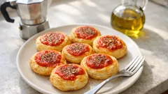 Pizzette di pasta sfoglia in friggitrice ad aria: croccanti in 10 minuti