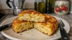 Tortilla di patate e cipolla: dorata fuori, morbida dentro (come nei bar spagnoli)