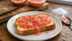 Marmellata di pompelmo rosa e vaniglia: profumata, equilibrata e senza addensanti