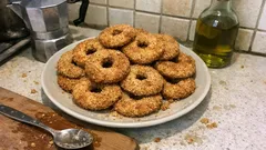 Rusticotti integrali senza burro: biscotti friabili perfetti da inzuppare