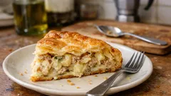Pizza rustica tonno e patate: torta salata di sfoglia semplice, perfetta anche in anticipo