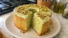 Chiffon cake al pistacchio alta e soffice: la ricetta che resta umida anche il giorno dopo