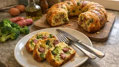 Ciambella salata broccoli e salsiccia: morbida e profumata, perfetta da preparare in anticipo