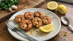 Spiedini di mazzancolle in friggitrice ad aria: succosi dentro e dorati fuori